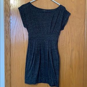Grey cotton mini dress